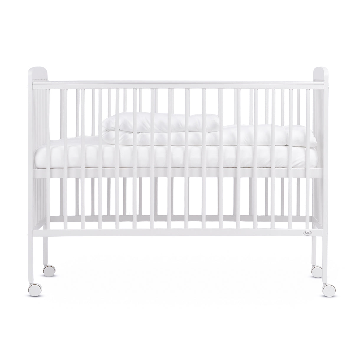 ערכת מיטה לתינוק טוויגי סטארלייט לבן – 120X60 ס"מ + מזרן ספייס פורס | Twigy Starlight™