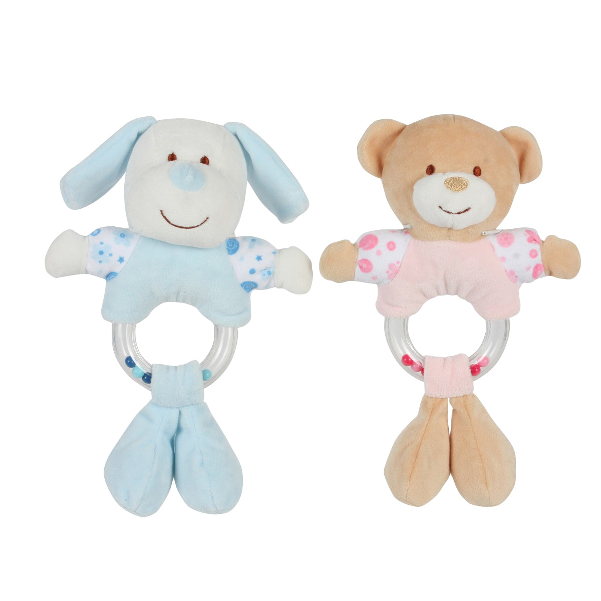 רעשן טבעת טוויגי שמנת | Twigy Soft Touch™ Baby Ring Rattle Cream