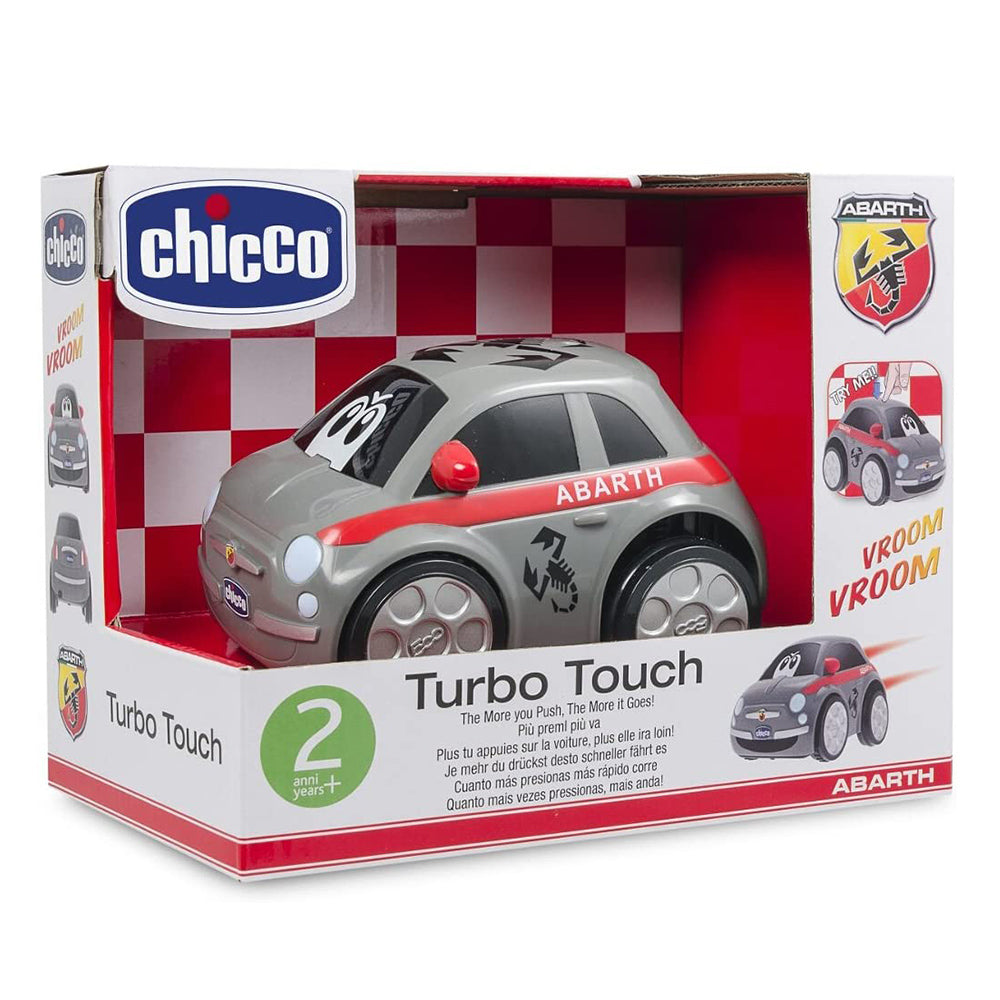 מכונית מיני טורבו פיאט צ'יקו | Chicco Turbo Touch Fiat 500 Abarth Colorful