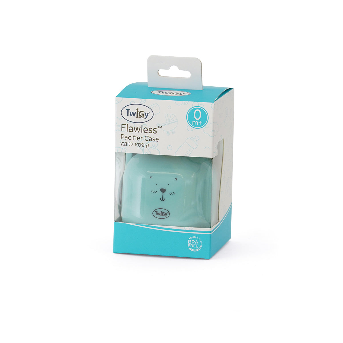 קופסה למוצץ טוויגי שחור | Twigy Flawless™ Pacifier Case Black