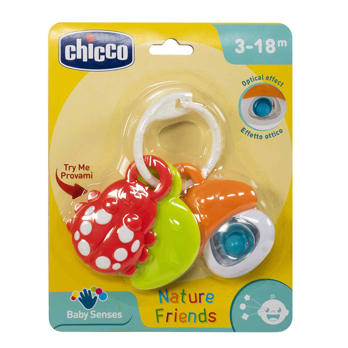 נשכן/רעשן צ'יקו חברים בטבע | Chicco BS Rattle Nature Friends