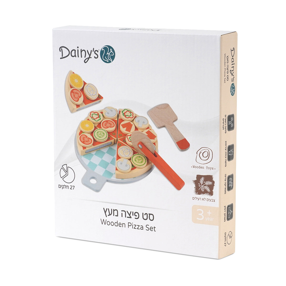 סט פיצה מעץ דייניז | Dainy's Wooden Pizza Set