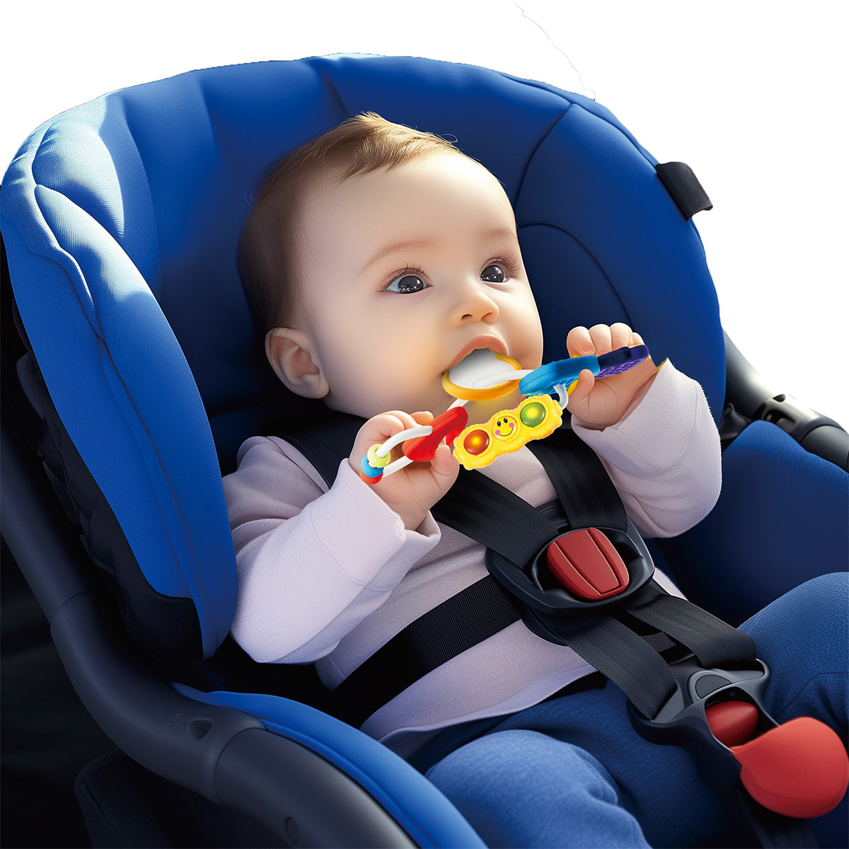נשכן רעשן מחזיק מפתחות מאיר הולה טויס | Hola Toys Light Rattle Keys