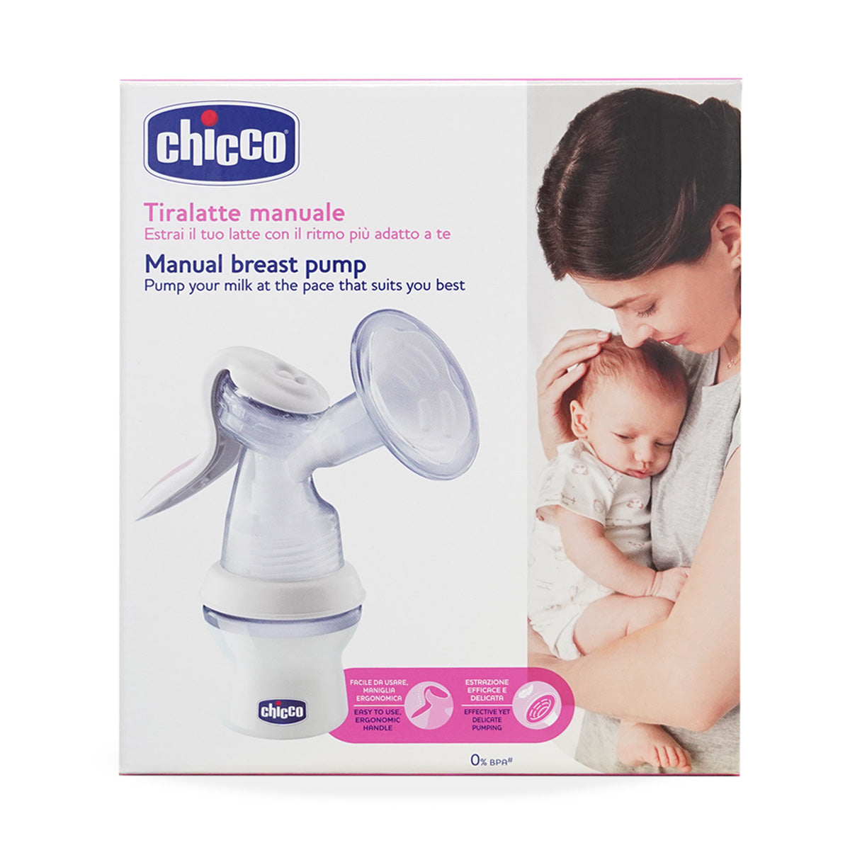 משאבת חלב ידנית צ'יקו נטורל פילינג לבן | Natural Feeling Chicco Manual Breast Pump White