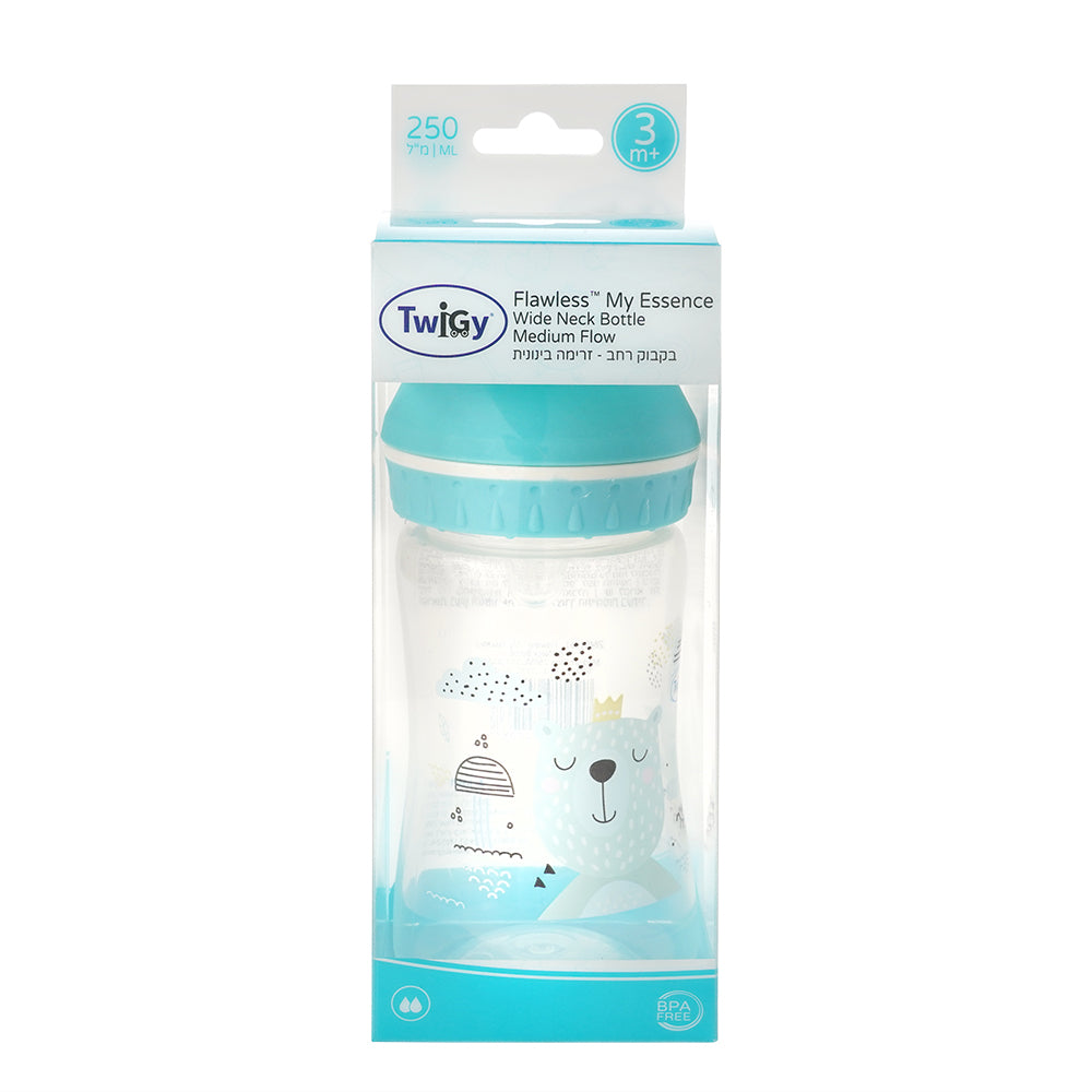 בקבוק טוויגי 250 מ"ל ורוד | Twigy Flawless™ My Essence Wide Neck Bottle 250ML Rouge