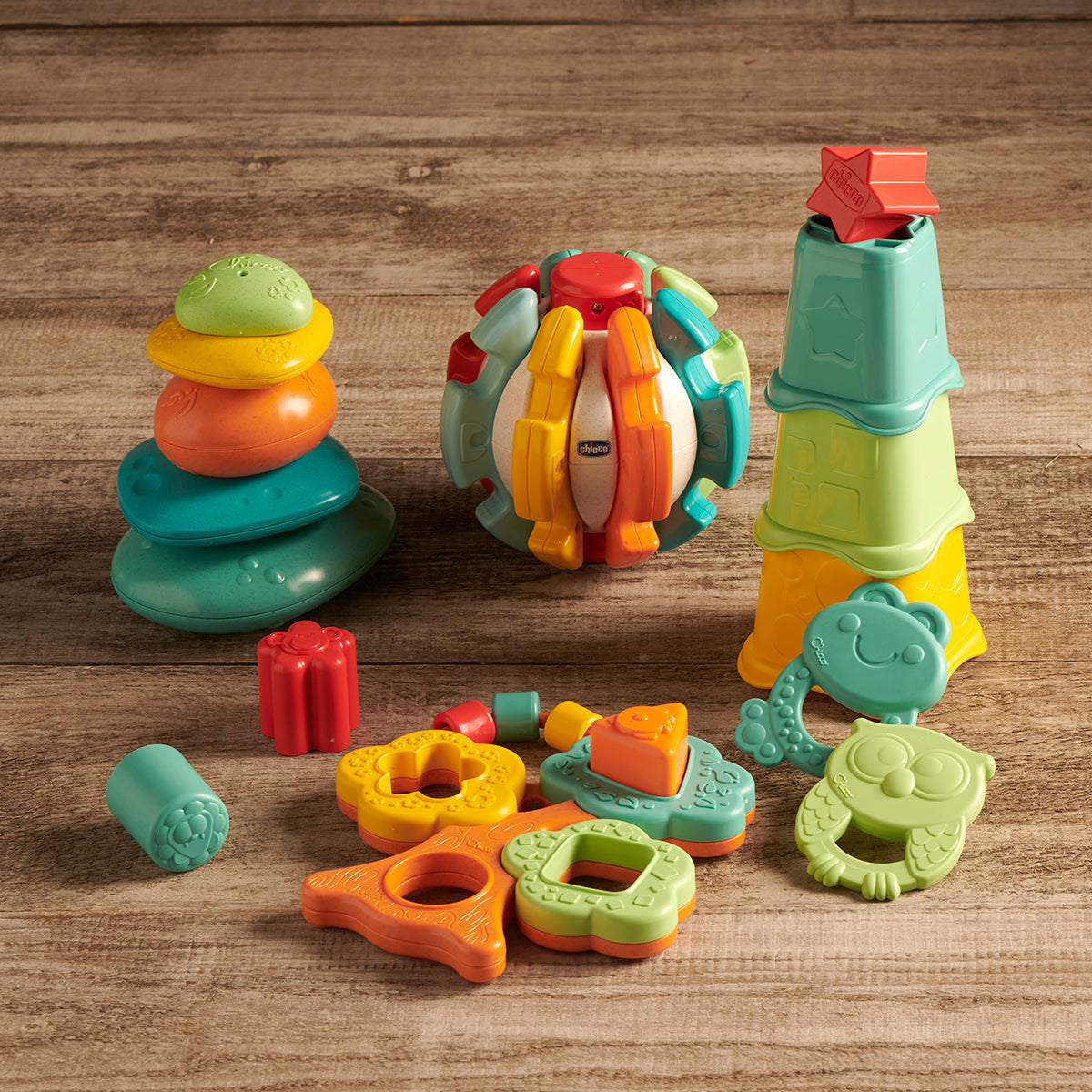 נשכן צ'יקו ינשוף ירוק | Chicco Teether Owly The Owl ECO Green
