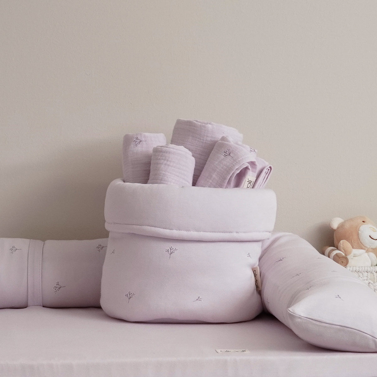 סל אחסון S אולימולי ליין הרמוניית לילך | Olimoli Lilac Harmony Small Basket