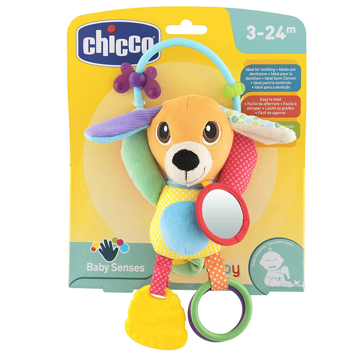 נשכן רעשן לתינוק צ'יקו מר פאפי | Chicco Baby Senses Mr. Puppy Activity