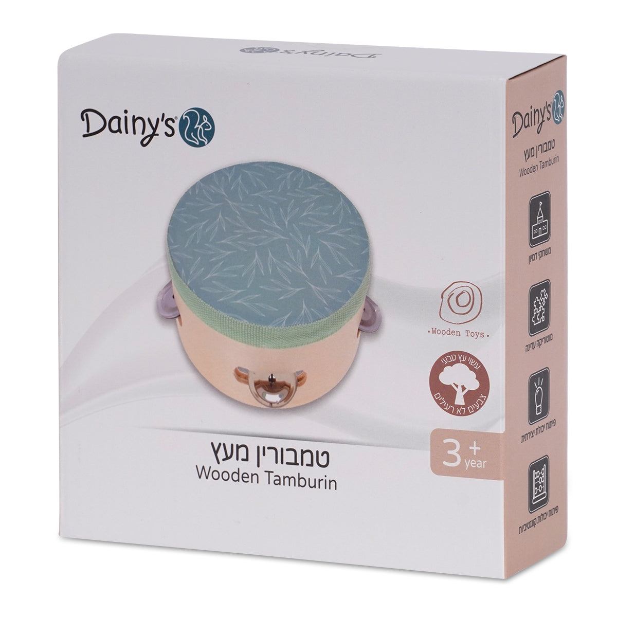 טמבורין מעץ דייניז | Dainy's Wooden Tamburin