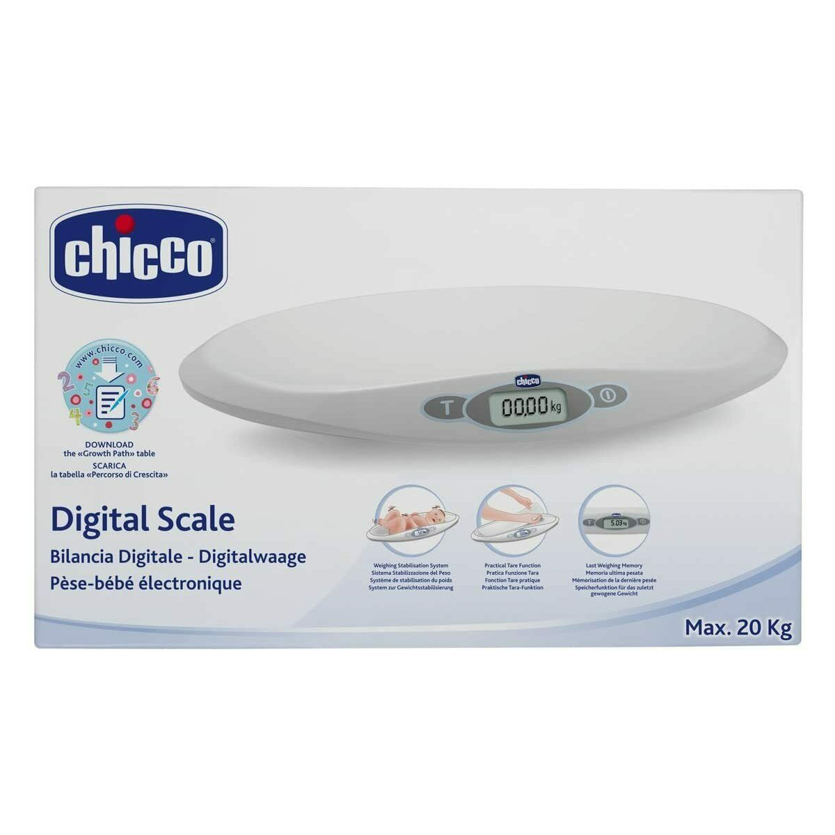 משקל אלקטרוני דיגיטלי צ'יקו בייבי קומפורט | Chicco Baby Comfort Digital Electronic Scale