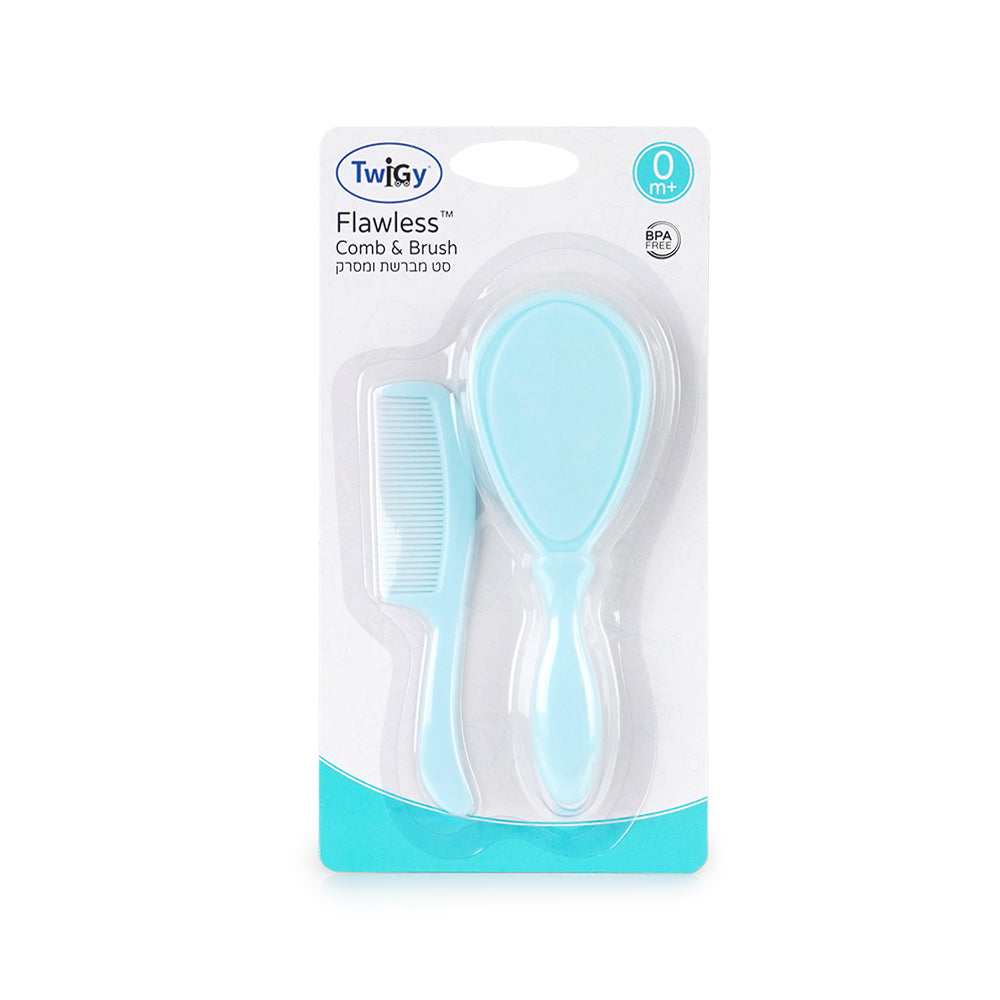 סט מברשת ומסרק טוויגי כחול | Twigy Flawless™ Comb & Brush Blue