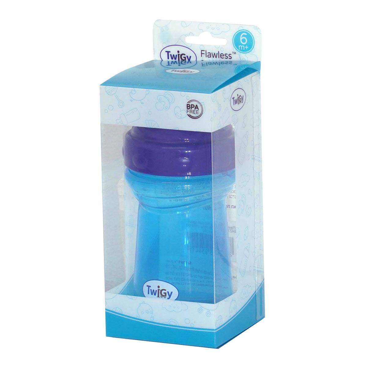 כוס שתייה טוויגי עם פיה ומכסה כחול | Twigy Flawless™ Cup With Soft Spout Blue