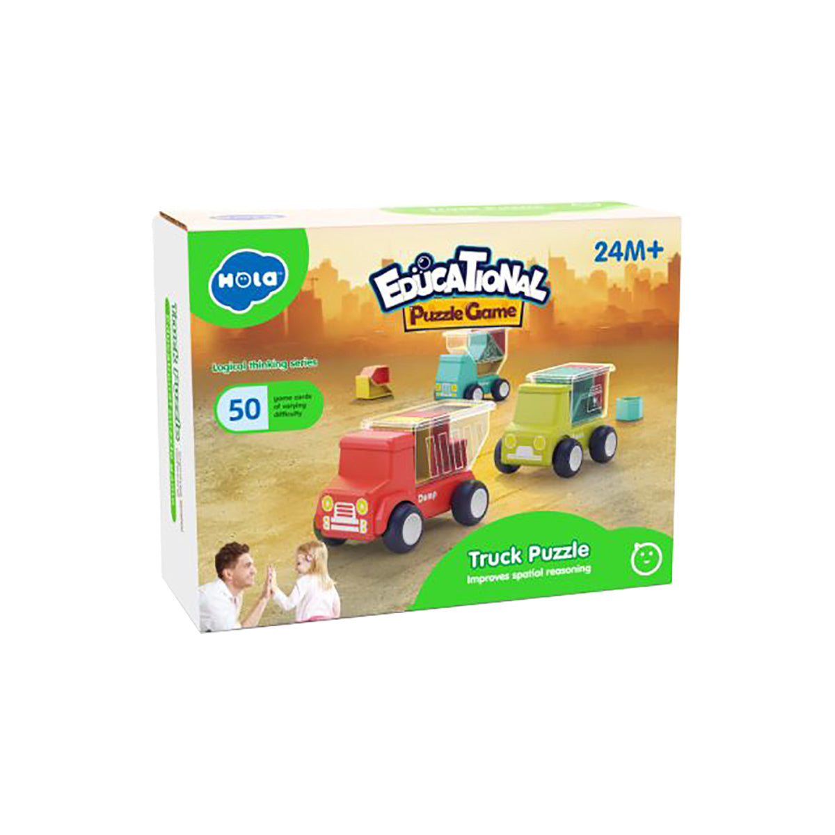 משאית פאזל הולה טויס | Hola Toys Truck Puzzle Colorful