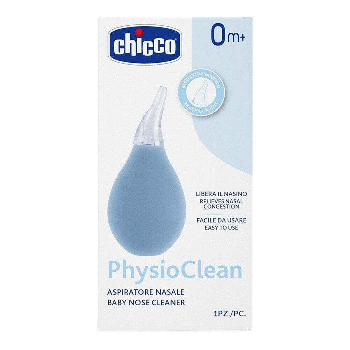 שואב רירית צ'יקו | Chicco Physioclean Aspiratore Nasal Light Blue