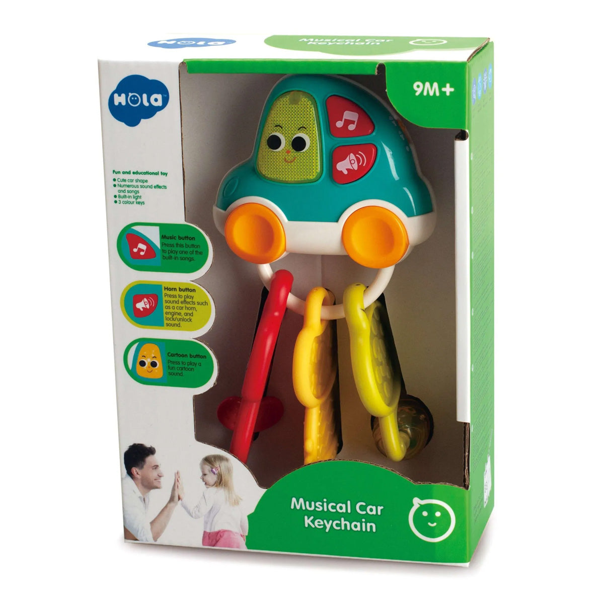 נשכן הולה טויס מחזיק מפתחות לרכב מוזיקלי | Hola Toys Musical Car Keychain