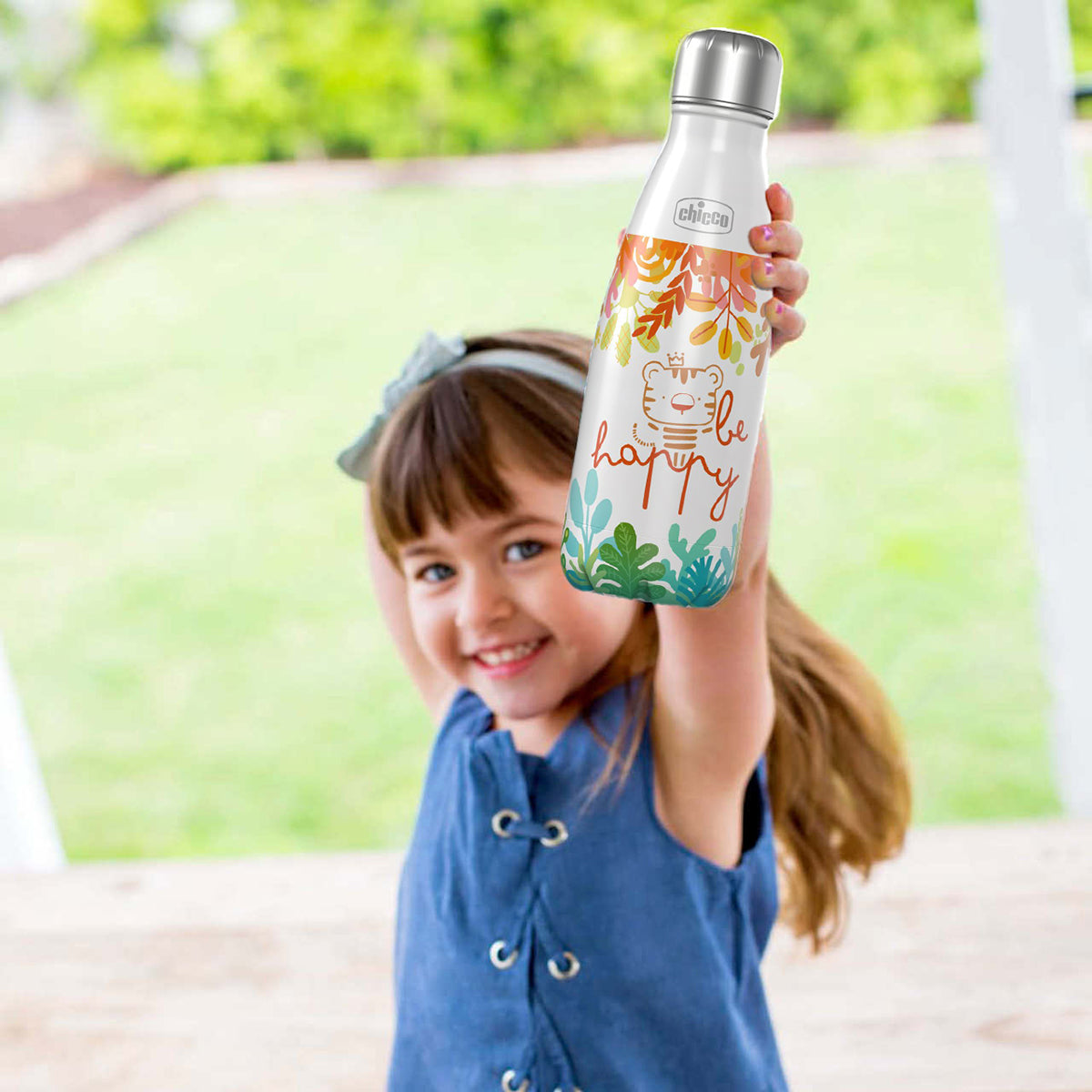 תרמוס / בקבוק נירוסטה צ'יקו 500 מ"ל תוכי | Chicco Inox Bottle 500ML parrot