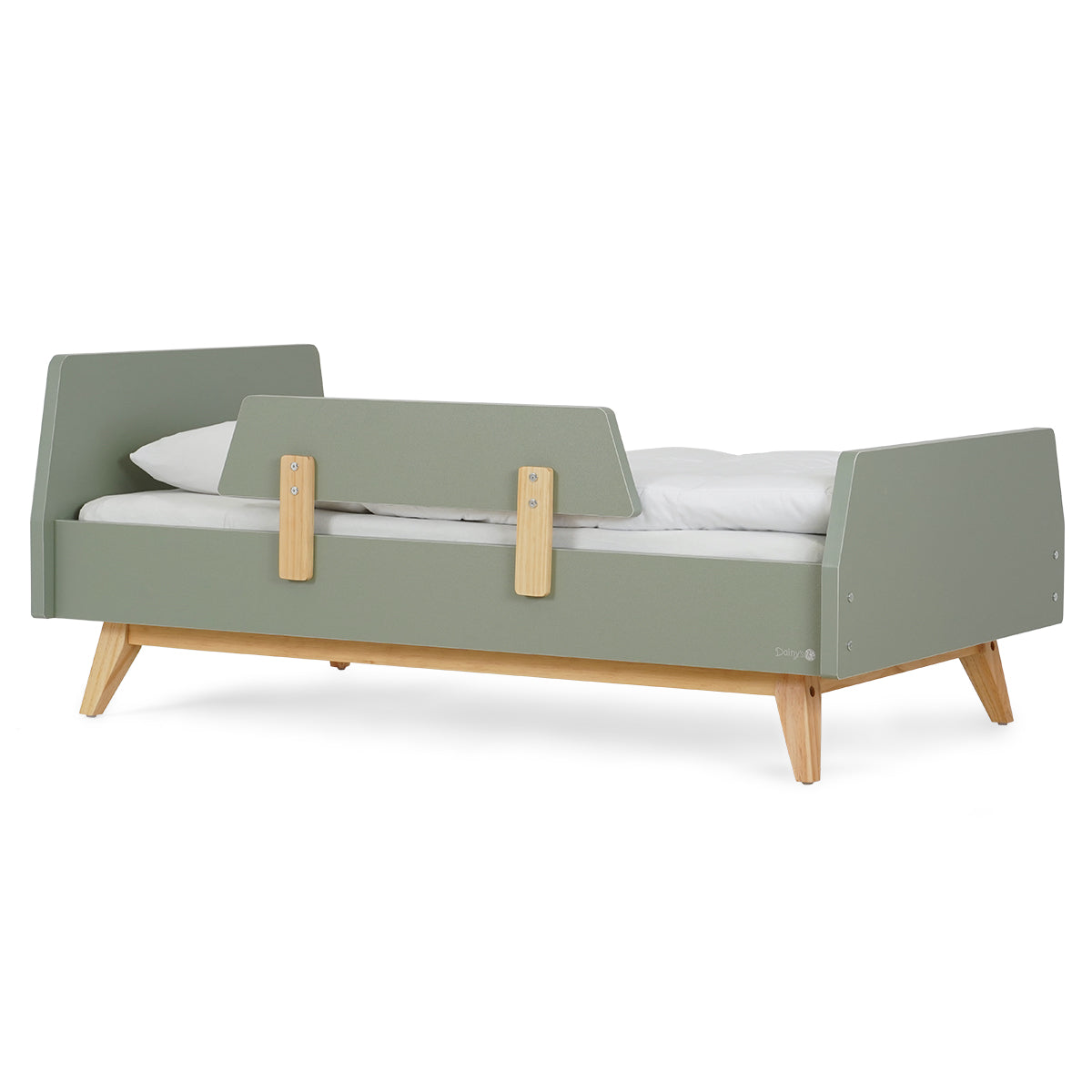 מיטת מעבר דייניז קרוליין ירוק/עץ | Dainy's Caroline Toddler Bed Green/Wood 130×70 cm