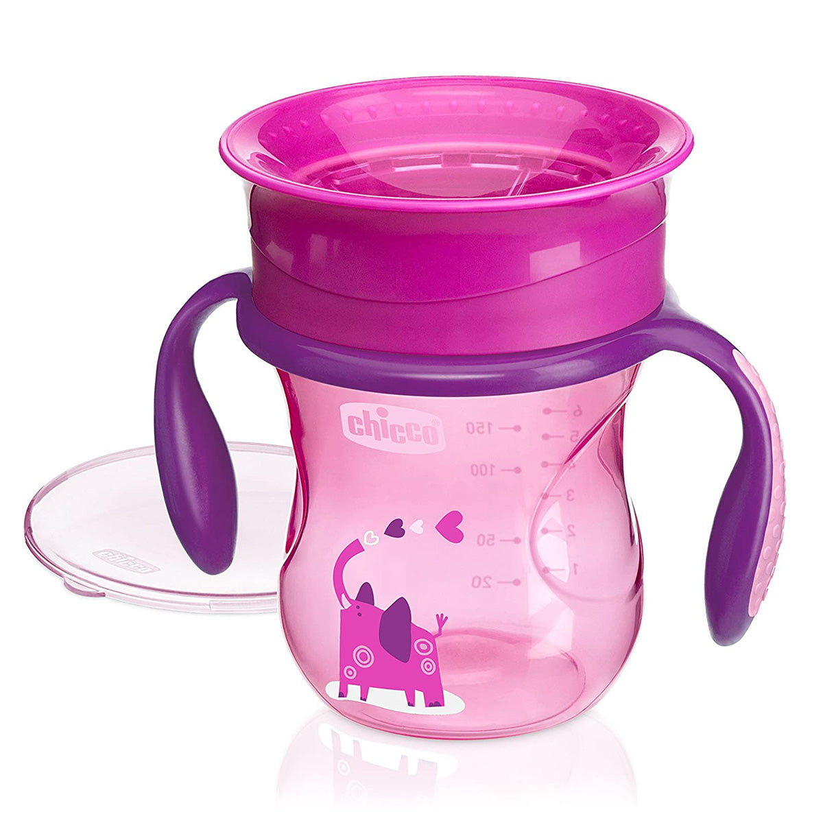 כוס אימון צ'יקו 360 פרפקט כחול היפופוטם  | Chicco Perfect cup +12M Blue Hippo