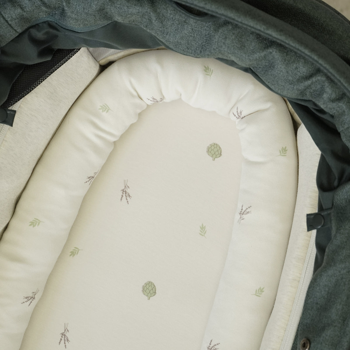 סדין עגלה אולימולי ליין ארטישוק | Olimoli Artichoke Stroller Sheet 78X44 cm