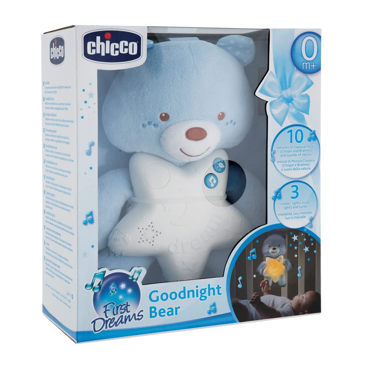 דובי נתלה צ'יקו החלומות הראשונים שלי תכלת | Chicco Toy First Dreams Goodnight Bear Light Blue