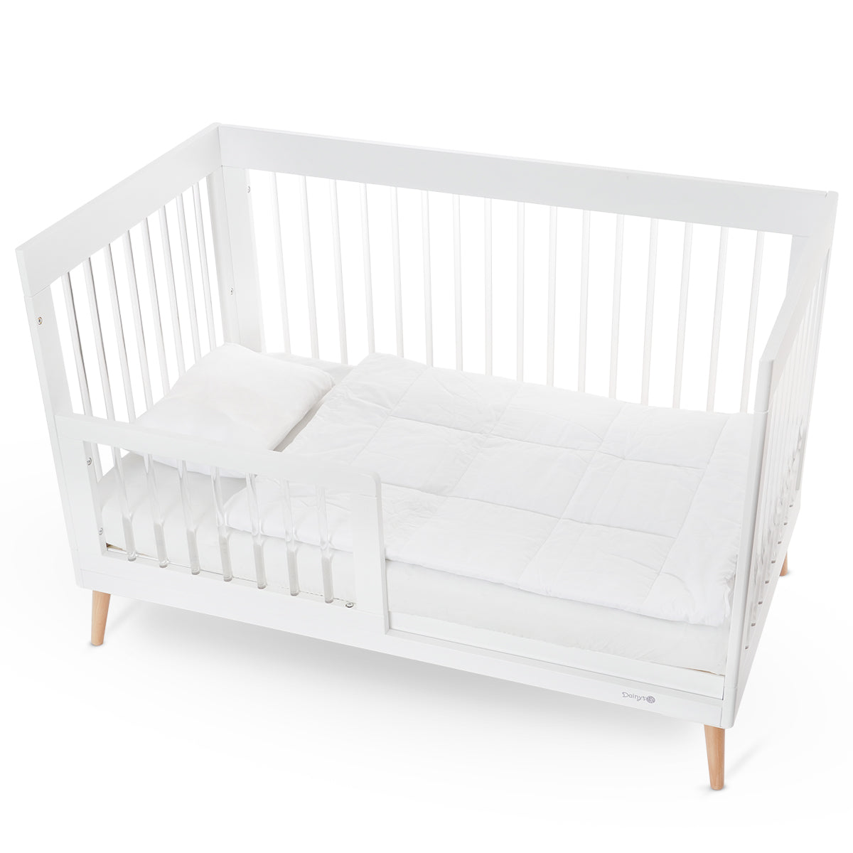 מגן למיטת תינוק דייניז אמנדה לבן/אקריל | Dainy's Bed Rail Amanda White/Acrylic