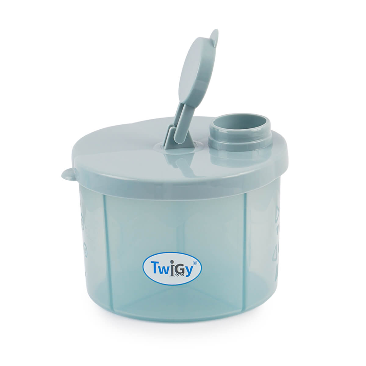 מיכל טוויגי לחלוקת אבקת חלב 4 תאים ורוד | Twigy Flawless™ Milk Powder Dispenser Pink