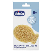 ספוג לאמבטיה צ'יקו בצורת דג צהוב | Chicco Silver Ion Sponge Tender Touch
