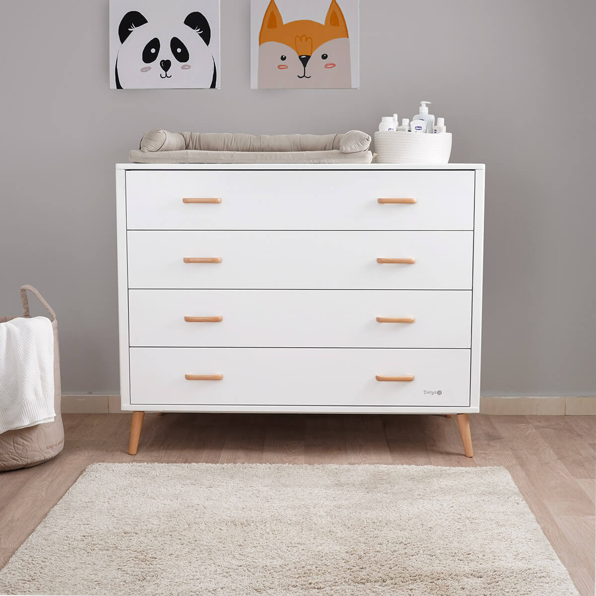שידת אחסנה דייניז אליסון 120 ס"מ לבן/עץ | Dainy's Alison™ Dresser White/Wood
