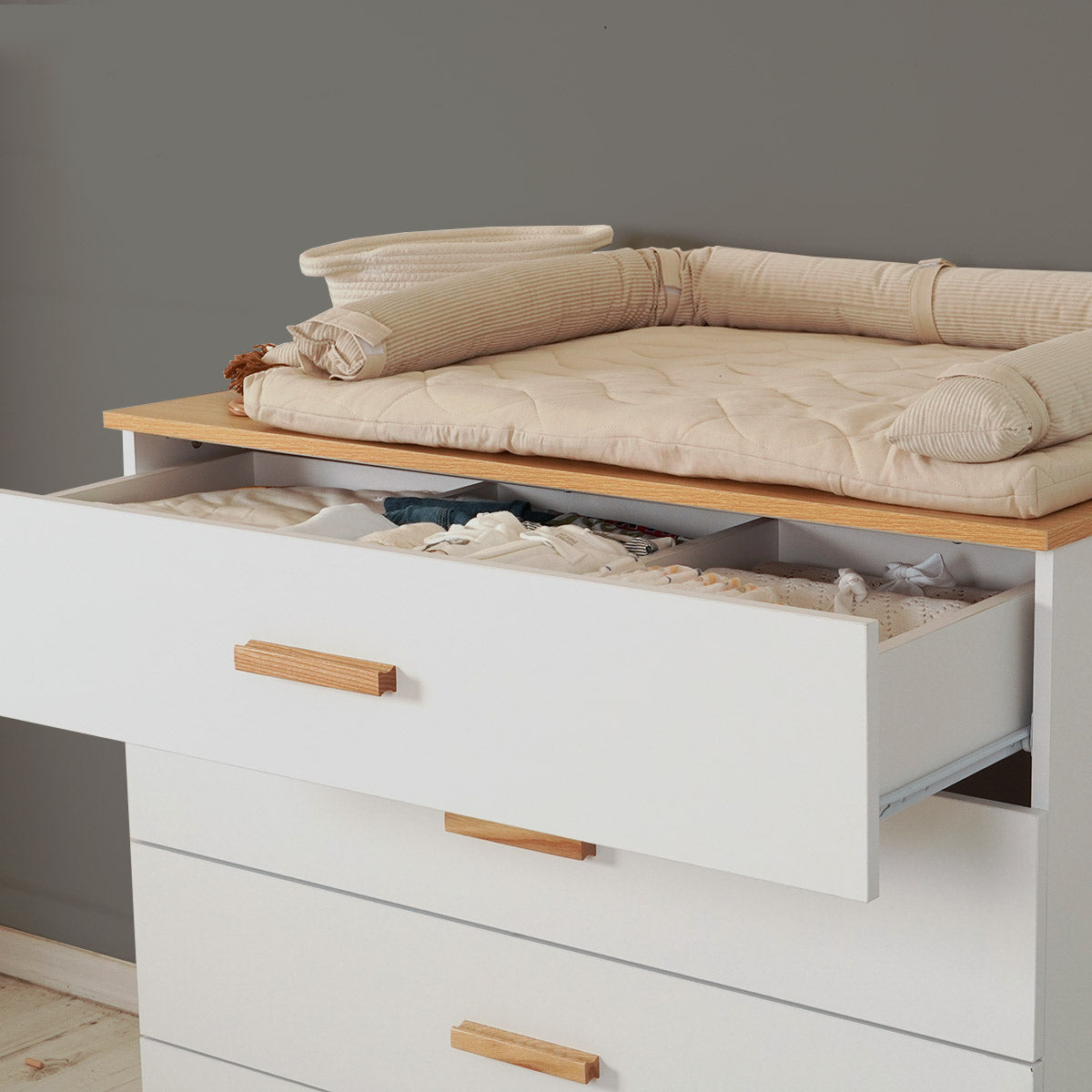 שידת אחסנה דייניז ריין 100 ס"מ לבן/עץ | Dainy's Rain™ Dresser White/Wood