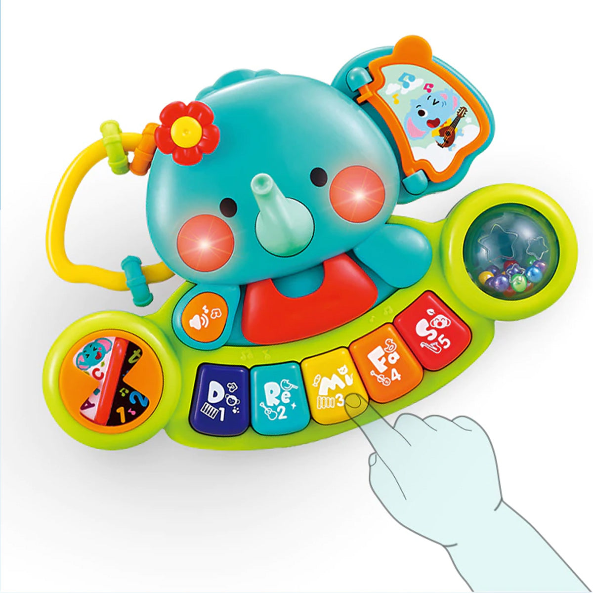 מקלדת הפיל המוזיקלי הולה טויס | Hola Toys Elephant keyboard