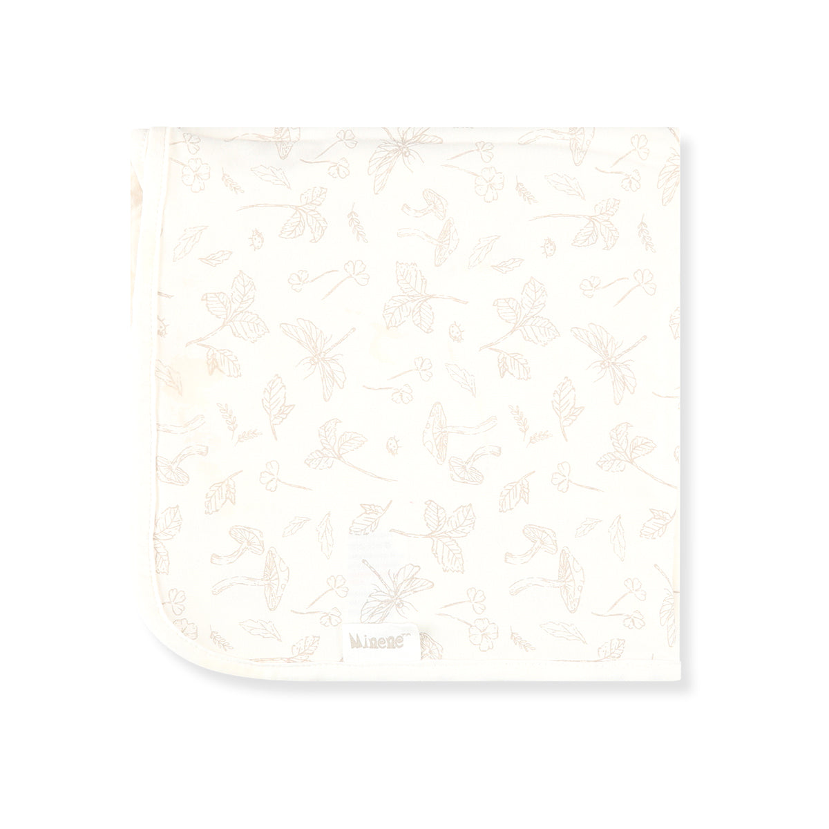 שמיכה קטנה 80*80 מיננה שמנת מודפס | Minene Forest Mist