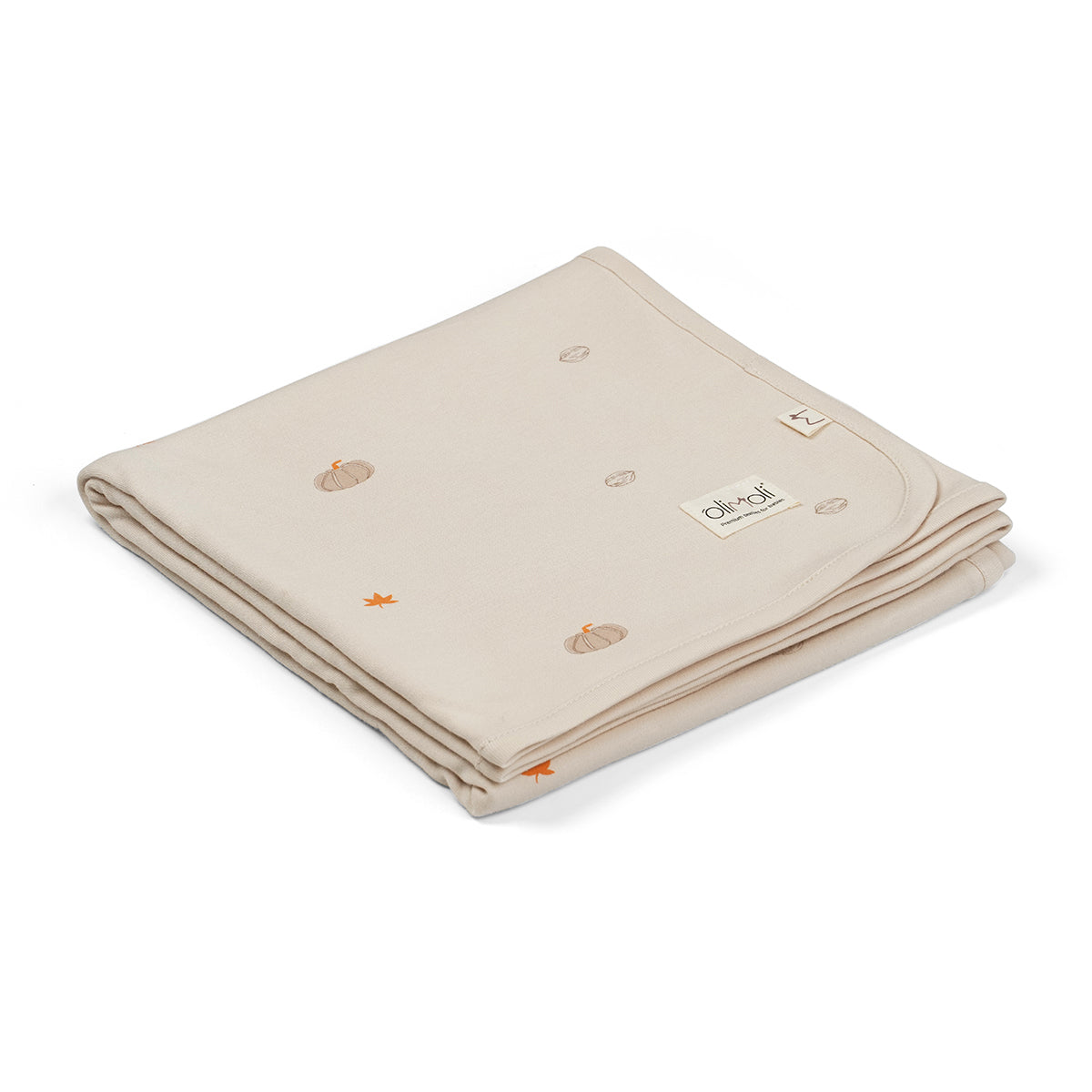 שמיכת קיץ S אולימולי ליין דלעת | Olimoli Pumpkin Mood Summer blanket 80X80 cm