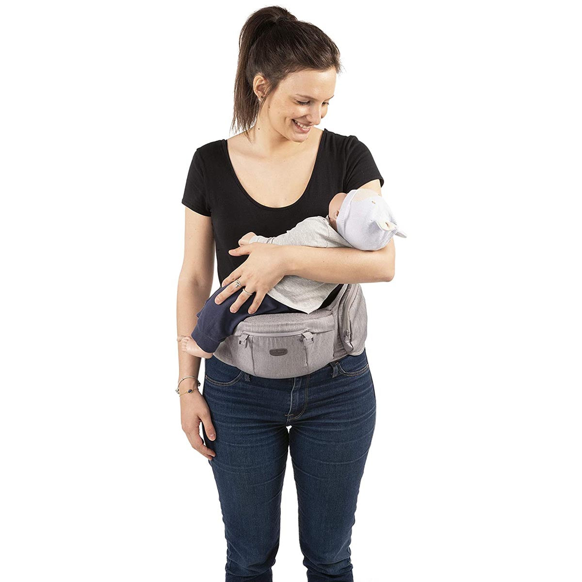 מנשא חזה לתינוק צ'יקו היפ סיט שחור | Chicco Hip Seat Carrier Pirate Black