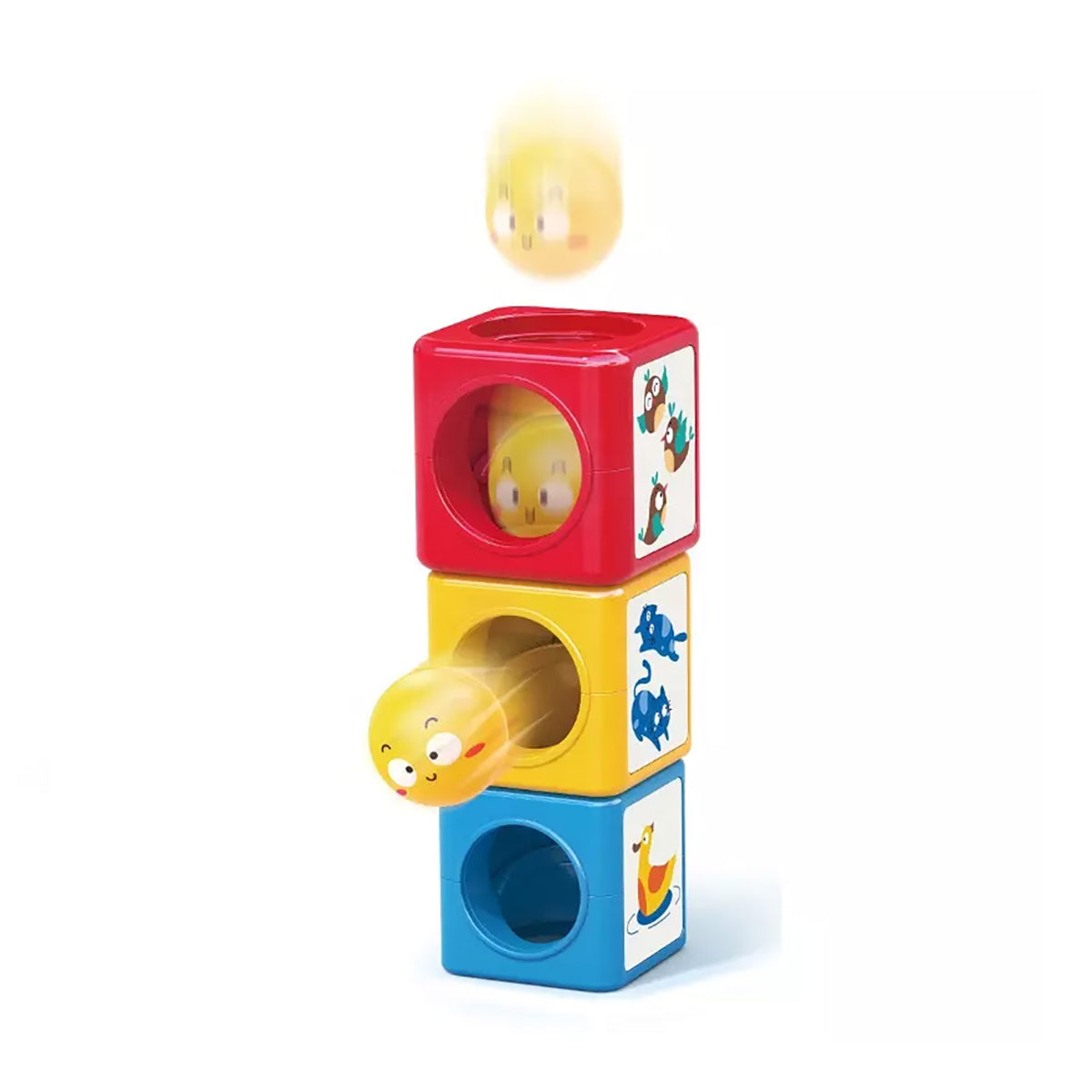 מגדל קוביות הולה טויס | Hola Toys Stack N Sort Tower Rainbow
