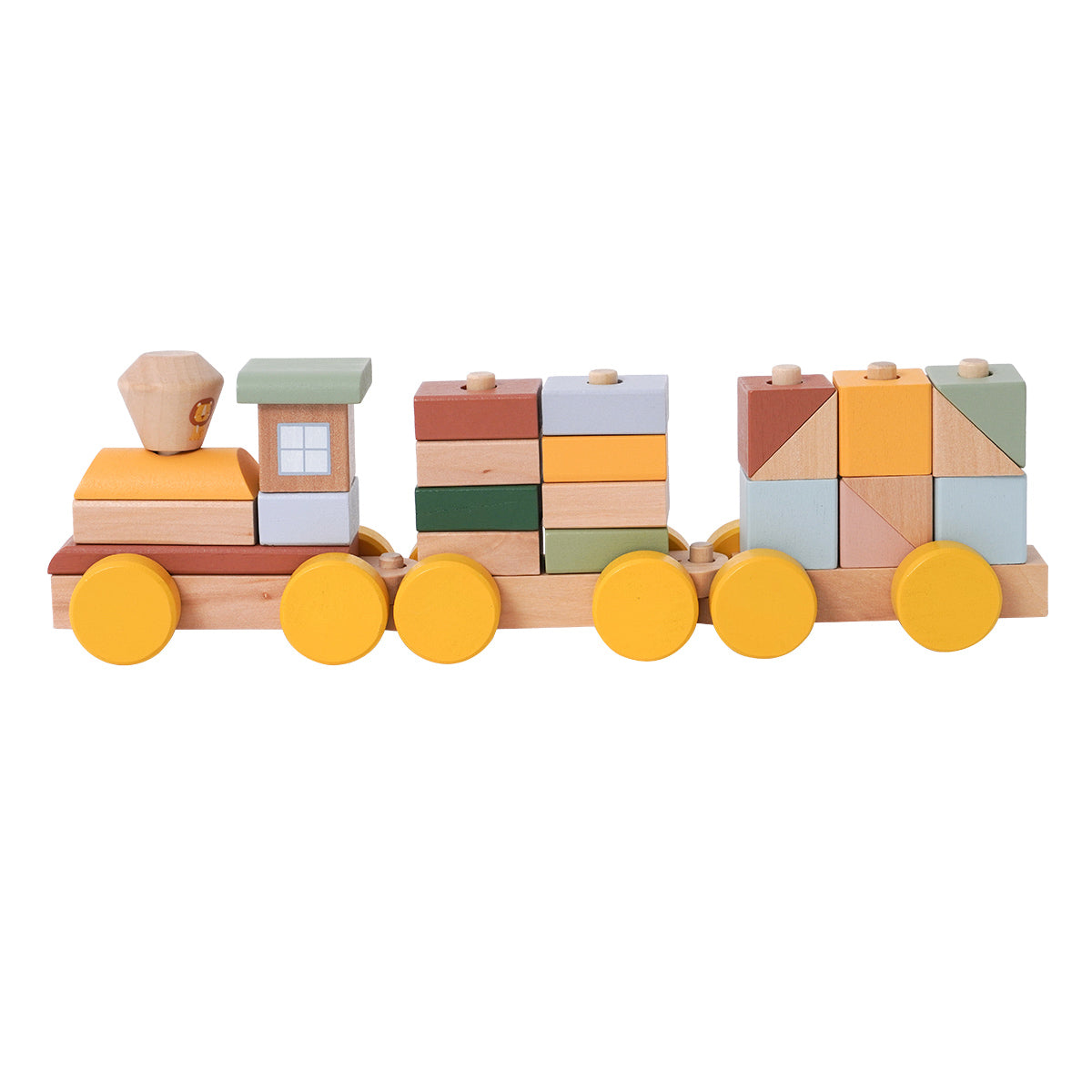 רכבת קוביות מעץ דייניז | Dainy's Wooden Blocks Train
