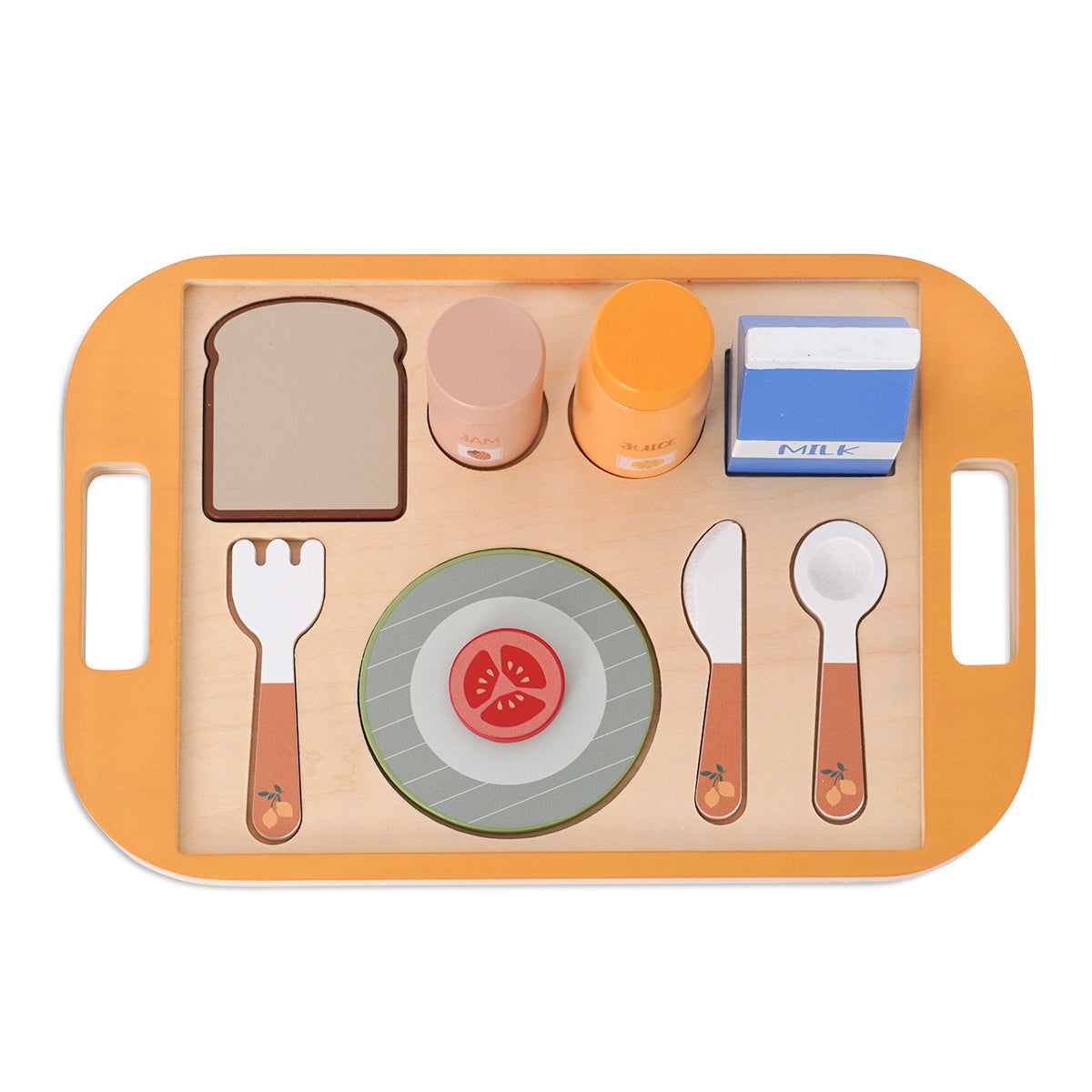 סט ארוחת בוקר דייניז  | Dainy's Wooden Breakfast Set