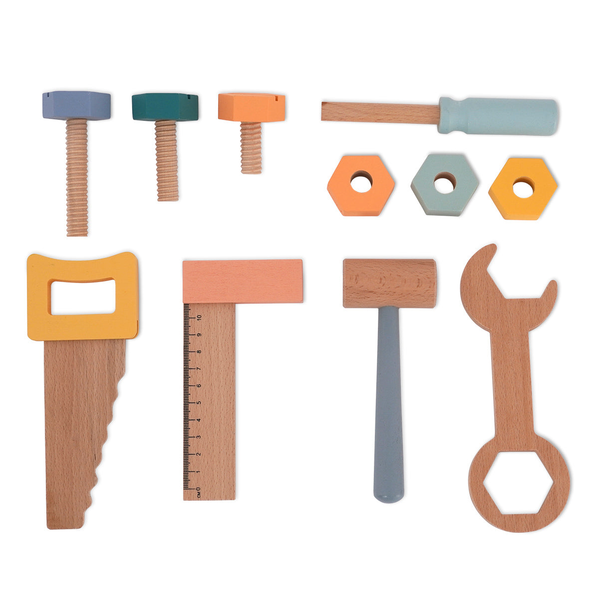 סט כלי עבודה מעץ דייניז 11 חלקים | Dainy's Wooden Tool set 11 pcs