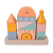 טירה להרכבה מקוביות עץ דייניז 13 חלקים | Dainy's Castle Stacking Wooden Blocks 13 pcs