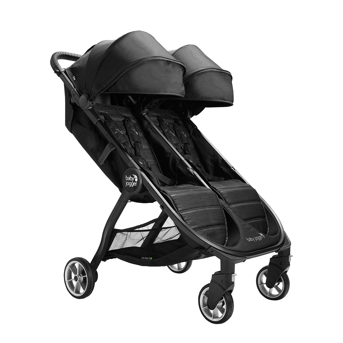 עגלת תאומים בייבי ג'וגר סיטי תור 2 שחור זפת | Baby Jogger City Tour™ 2 Double Pitch Black