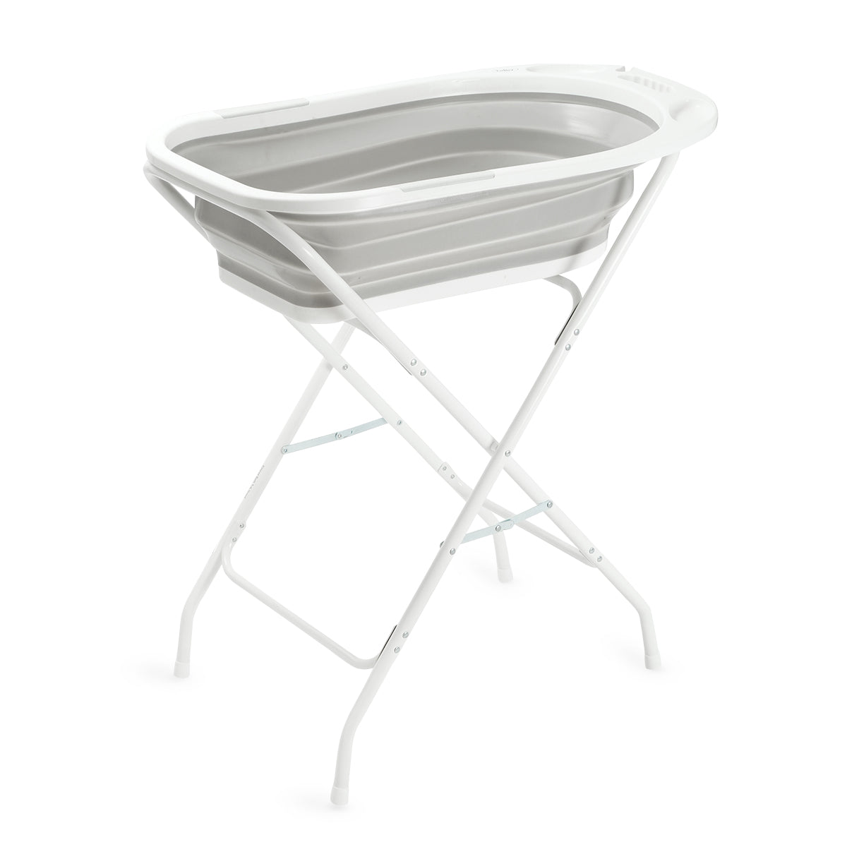 ערכת אמבטיה מתקפלת + מעמד טוויגי כנרת אפור | Twigy Kineret Folding Bath Tub & Stand Dolphin