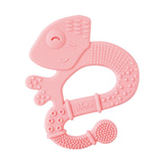 נשכן צ'יקו רך עם טקסטורה איגואנה ורוד | Chicco Soft Bristles Teether +2M Pink