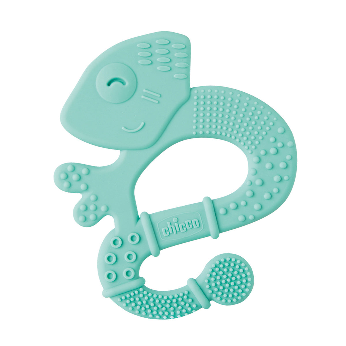 נשכן צ'יקו רך עם טקסטורה איגואנה טורקיז | Chicco Soft Bristles Teether +2M Turquoise