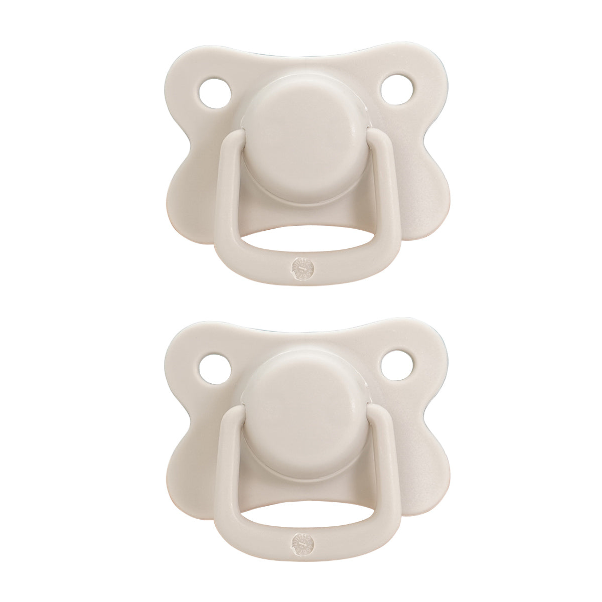 זוג מוצצי סיליקון טוויגי 0-6 שמנת | Twigy 2 pk Silicone Pacifier Beige