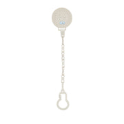 מחזיק מוצץ עם שרשרת טוויגי שמנת | Twigy Pacifier Clip with chain Beige