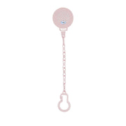 מחזיק מוצץ עם שרשרת טוויגי ורוד | Twigy Pacifier Clip with chain Pink