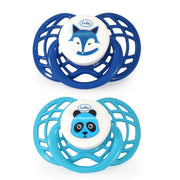 זוג מוצצי סיליקון 0-6 כחול כהה/כחול בהיר | Flawless™ Air 2 pc Silicone Pacifier Dark Blue/Light Blue