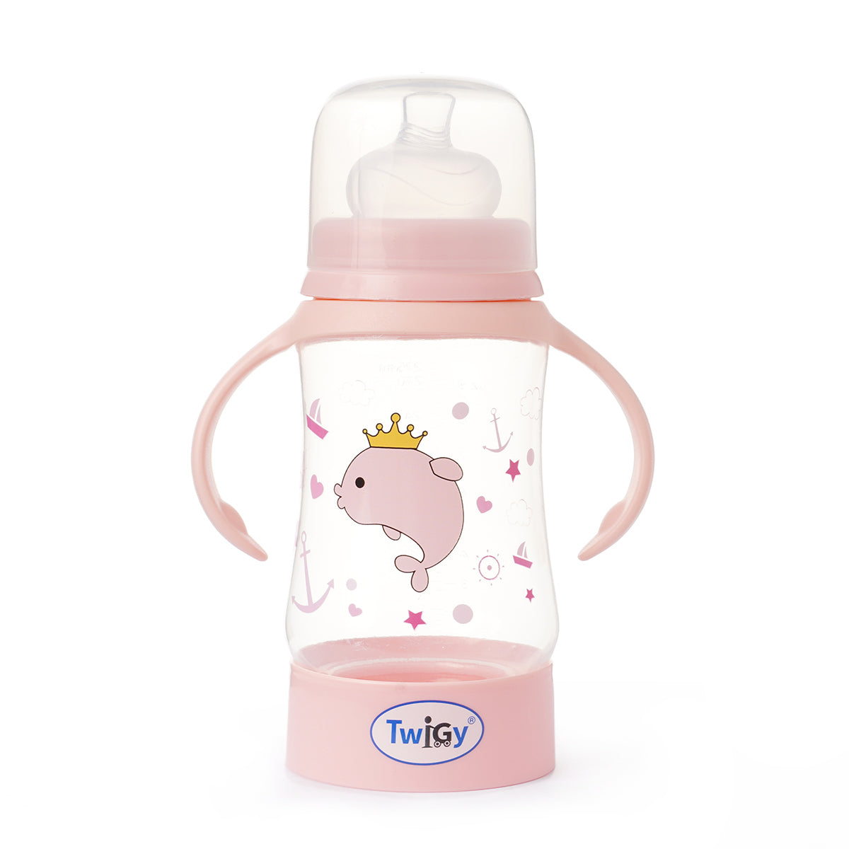 בקבוק טוויגי 250 מ"ל ורוד | Twigy Flawless™ Wide Neck Bottle with handle Pink