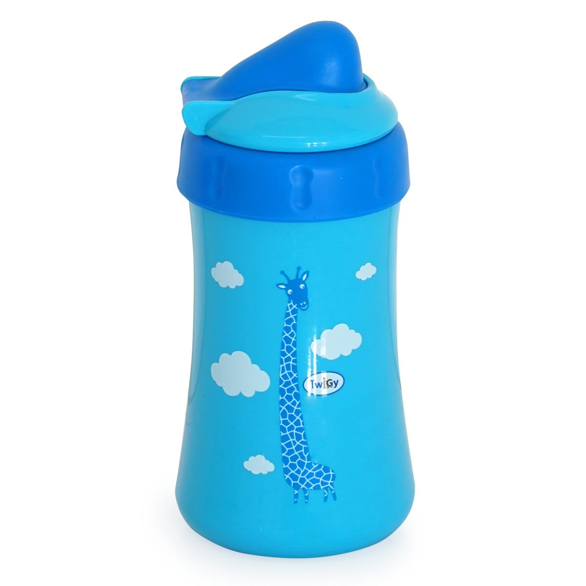 כוס שתייה טוויגי ספורט עם קשית כחול | Twigy Flawless™ Chipfon cup With Flip Lid Blue