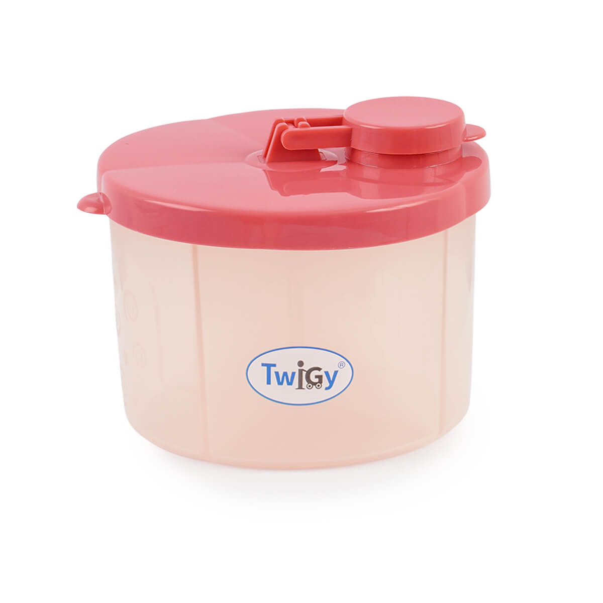 מיכל טוויגי לחלוקת אבקת חלב 4 תאים ורוד | Twigy Flawless™ Milk Powder Dispenser Pink