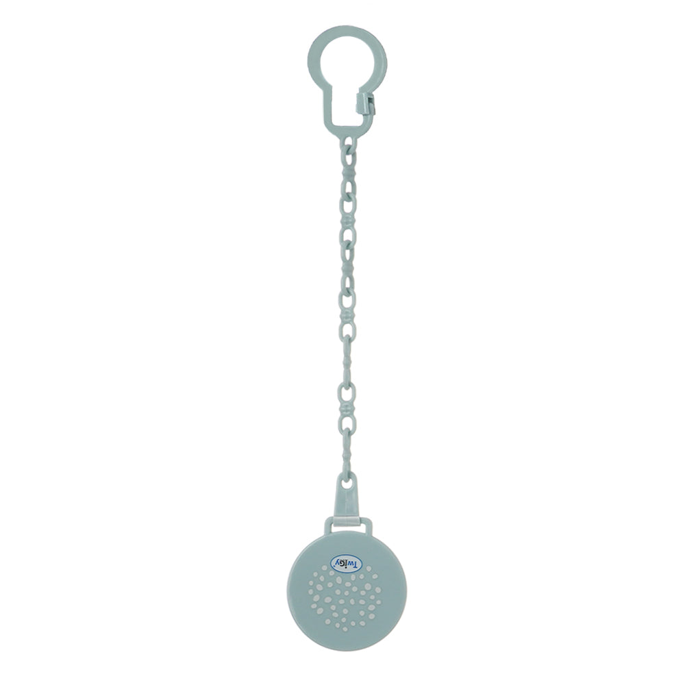 מחזיק מוצץ שרשרת טוויגי כחול | Twigy Flawless™ Pacifier Clip with Chain Blue